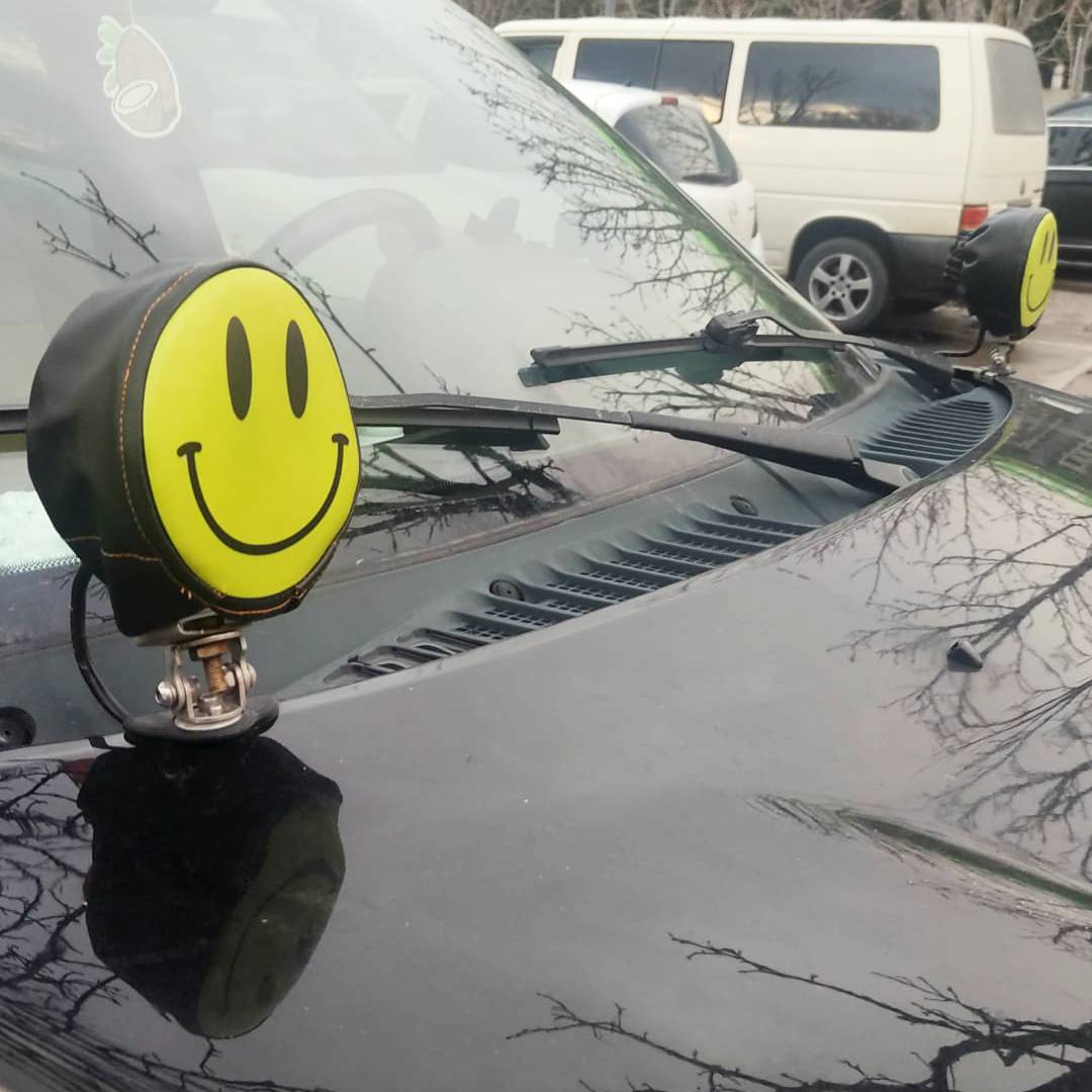 Off Road Led Sis Lamba Kılıfı - Gülen Yüz